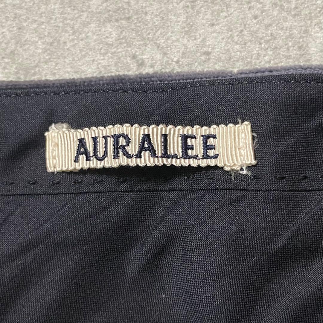 AURALEE ウォッシュドコーデュロイテーパードスラックス パンツ