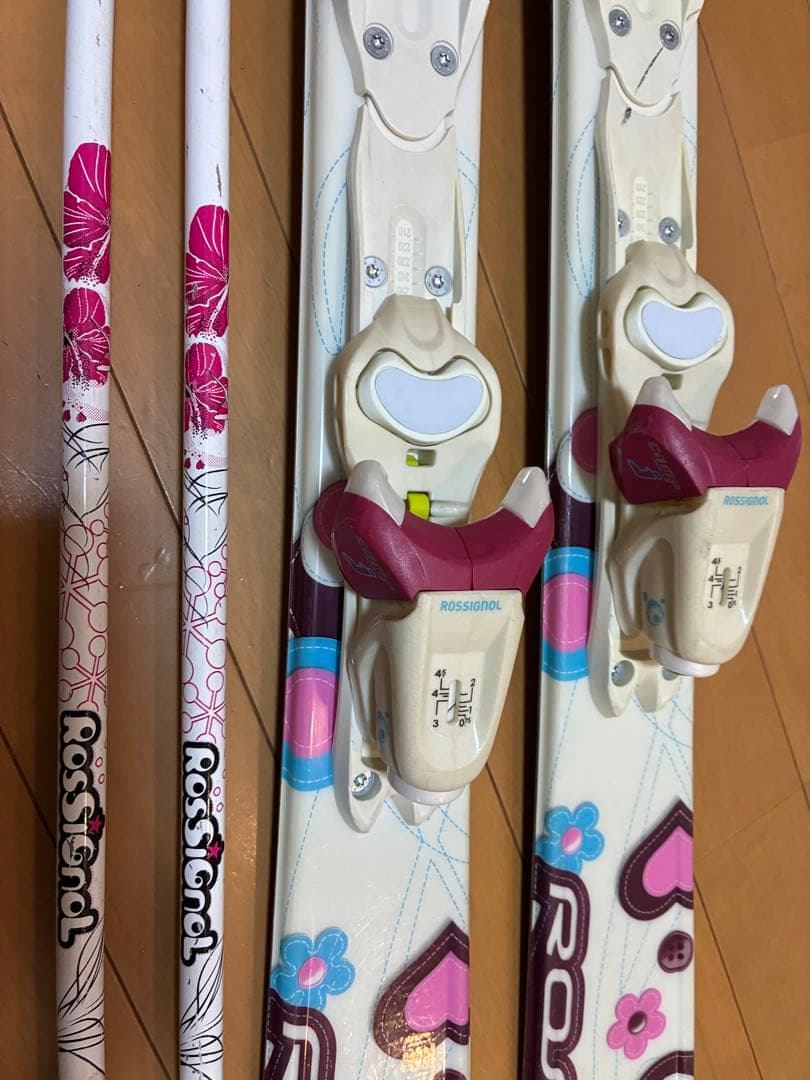 美品スキーセット ロシニョール110cm靴21cm身長105〜125cm用