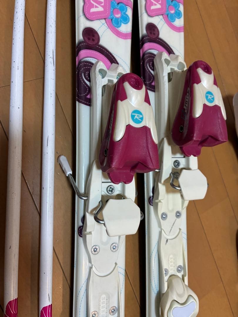 美品スキーセット ロシニョール110cm靴21cm身長105〜125cm用