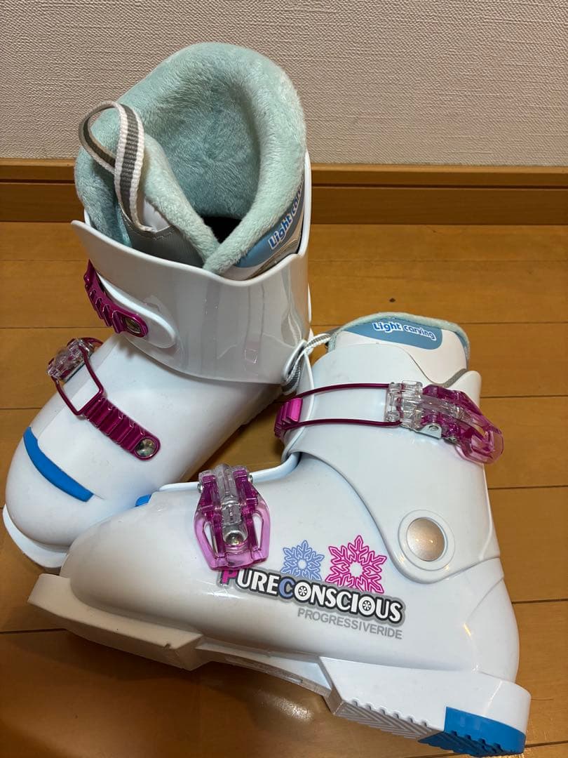 美品スキーセット ロシニョール110cm靴21cm身長105〜125cm用