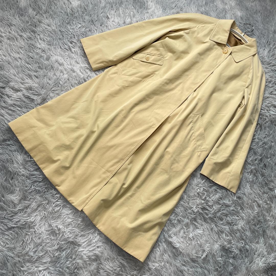 A M 英国製 アクアスキュータム チェックライナー付ステンカラーコート