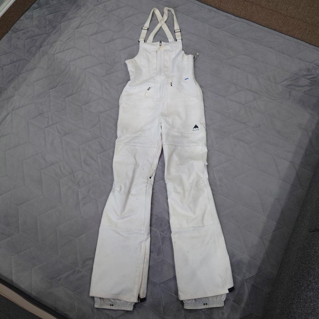 BURTON ホワイト ビブパンツ XSサイズ レディース