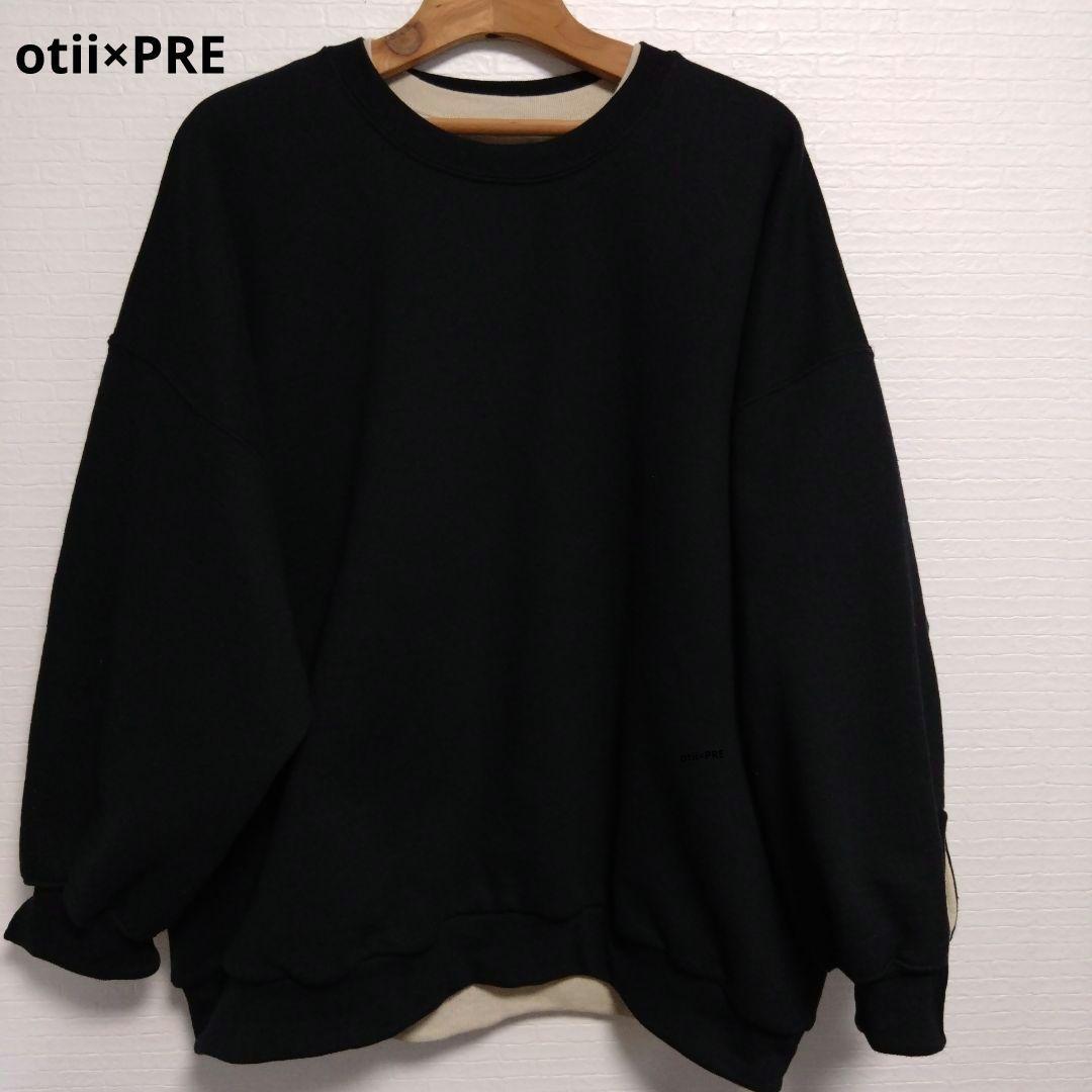 otii×PRE リバーシブルオーバーサイズスウェット