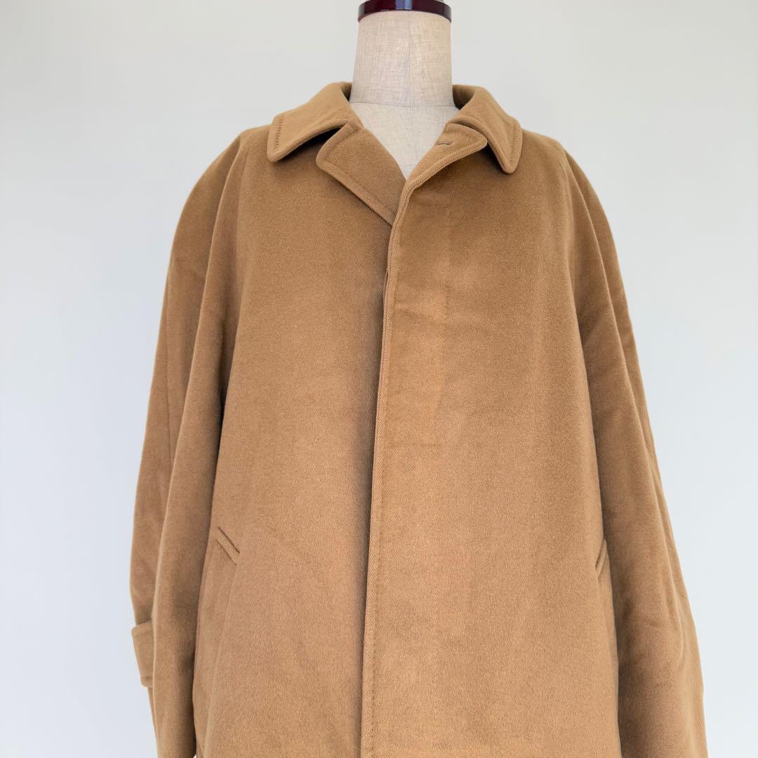 アクアスキュータム ピュアカシミヤ バルカラーコート 英国製 C751