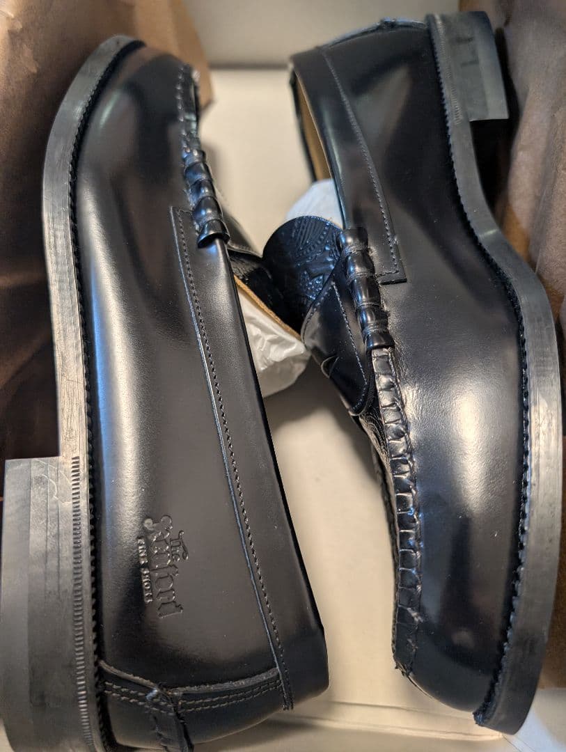 kenford fine shoesケンフォード ペイズリー ローファー25.5