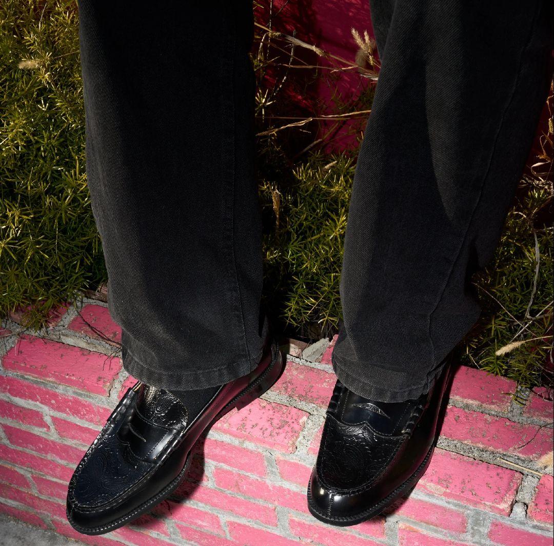 kenford fine shoesケンフォード ペイズリー ローファー25.5