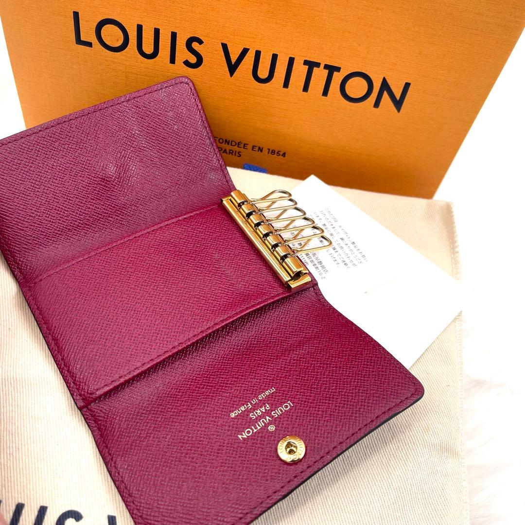 茶猫さま専用　ルイヴィトン 　IC　モノグラム　フューシャ　キーケース　802