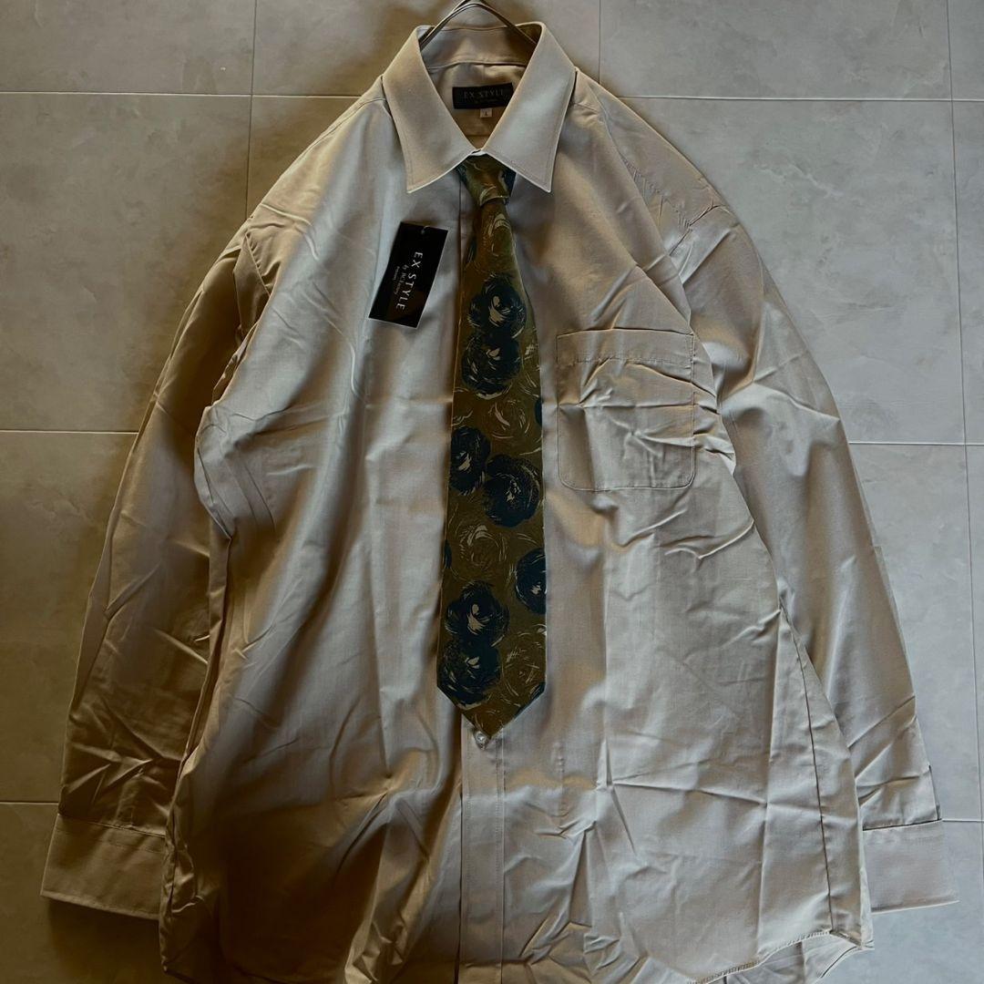 00's ダブルスーツ セットアップ シャツ ネクタイ ピンズ 5点セット