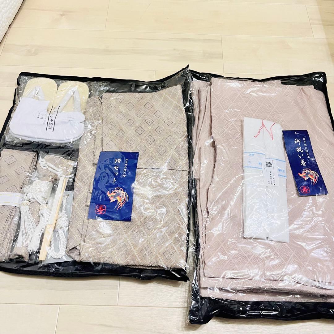 七五三　5歳　男の子　袴セット ブラウン