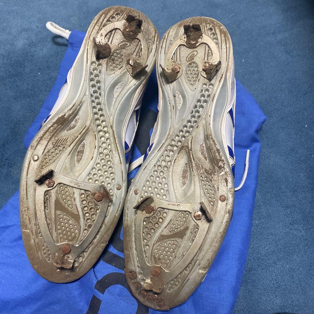 k*e様 asics スパイクシューズ 26.5cm ホワイト/ブルー