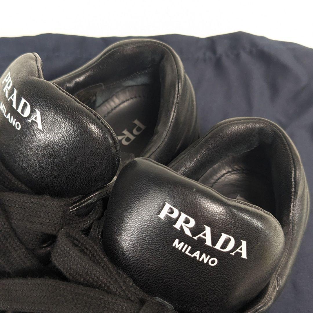 PRADA　プラダ　スニーカー　三角ロゴ　パデッド　ナッパレザー　厚底