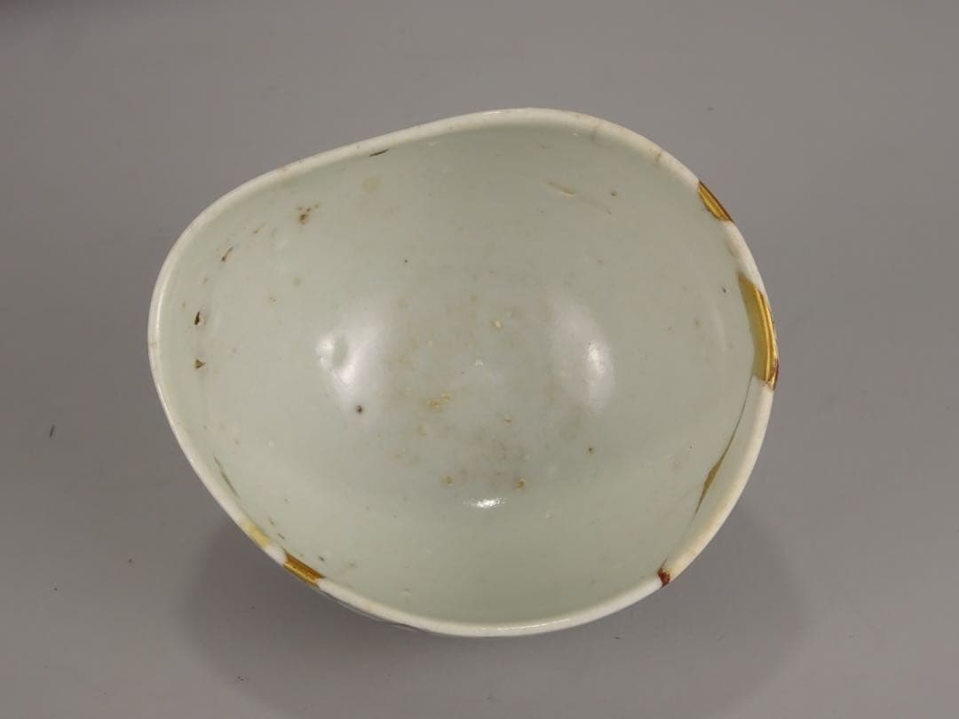 江戸時代　前期　初期伊万里　染付　網手　小碗　箱付　茶碗　酒器　片口としても