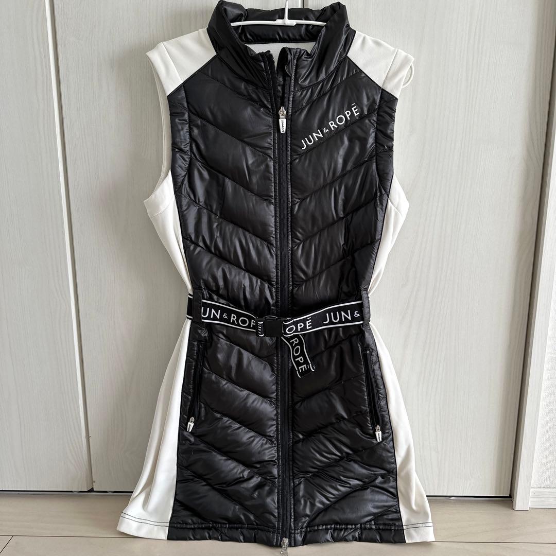 JUN&ROPE タフタフリースコンビDOWNワンピース