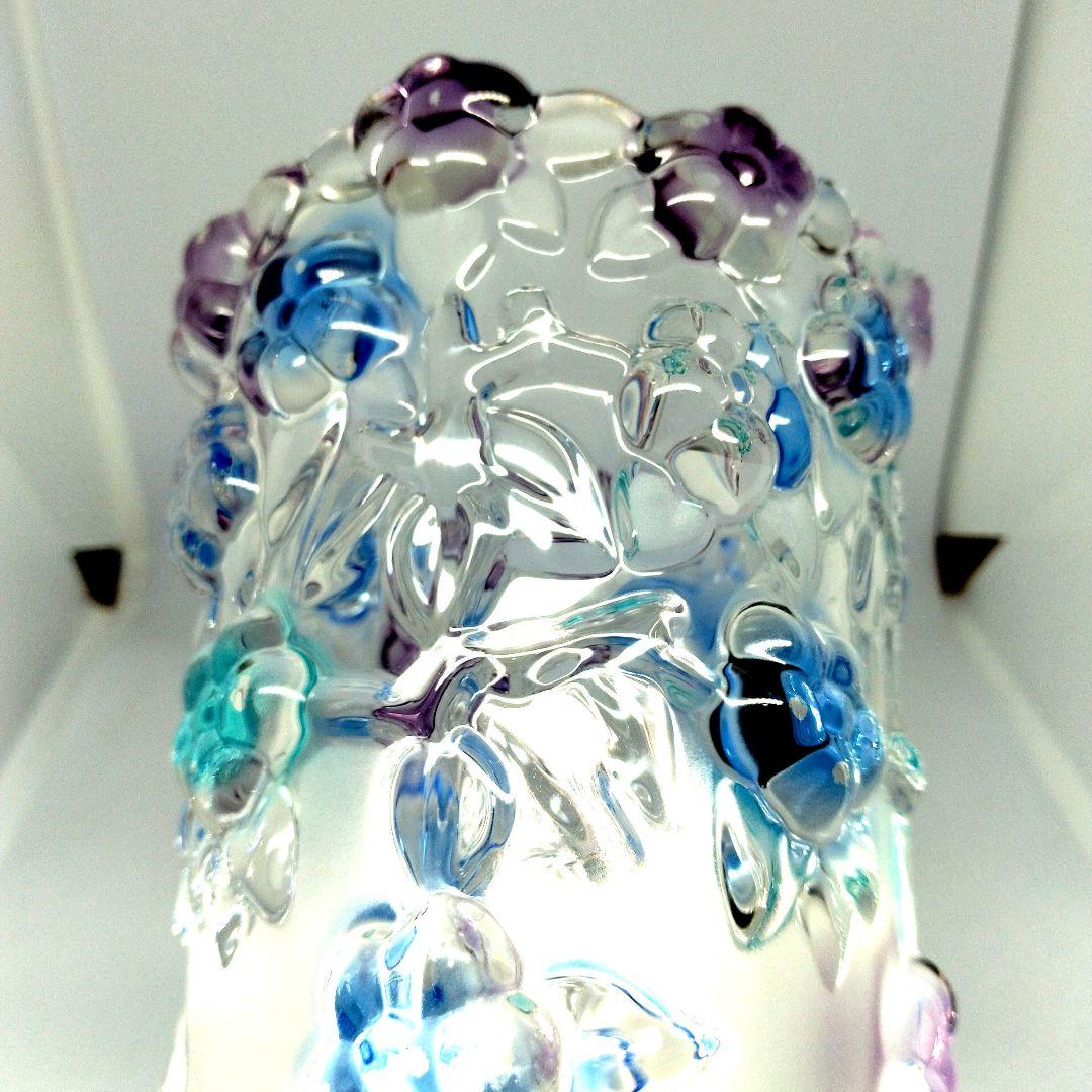 新品ParisVetoroエッチングカボションクリスタル花瓶花器江戸切子薩摩切子