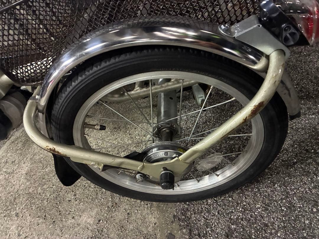 honey82　Panasonic 電動アシスト三輪車 メッシュカゴ付き