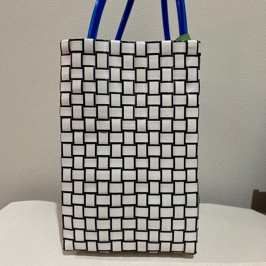 N*☆様 【新品・未使用】マルニマーケット かごバッグ ステンシルバッグ 白 フ