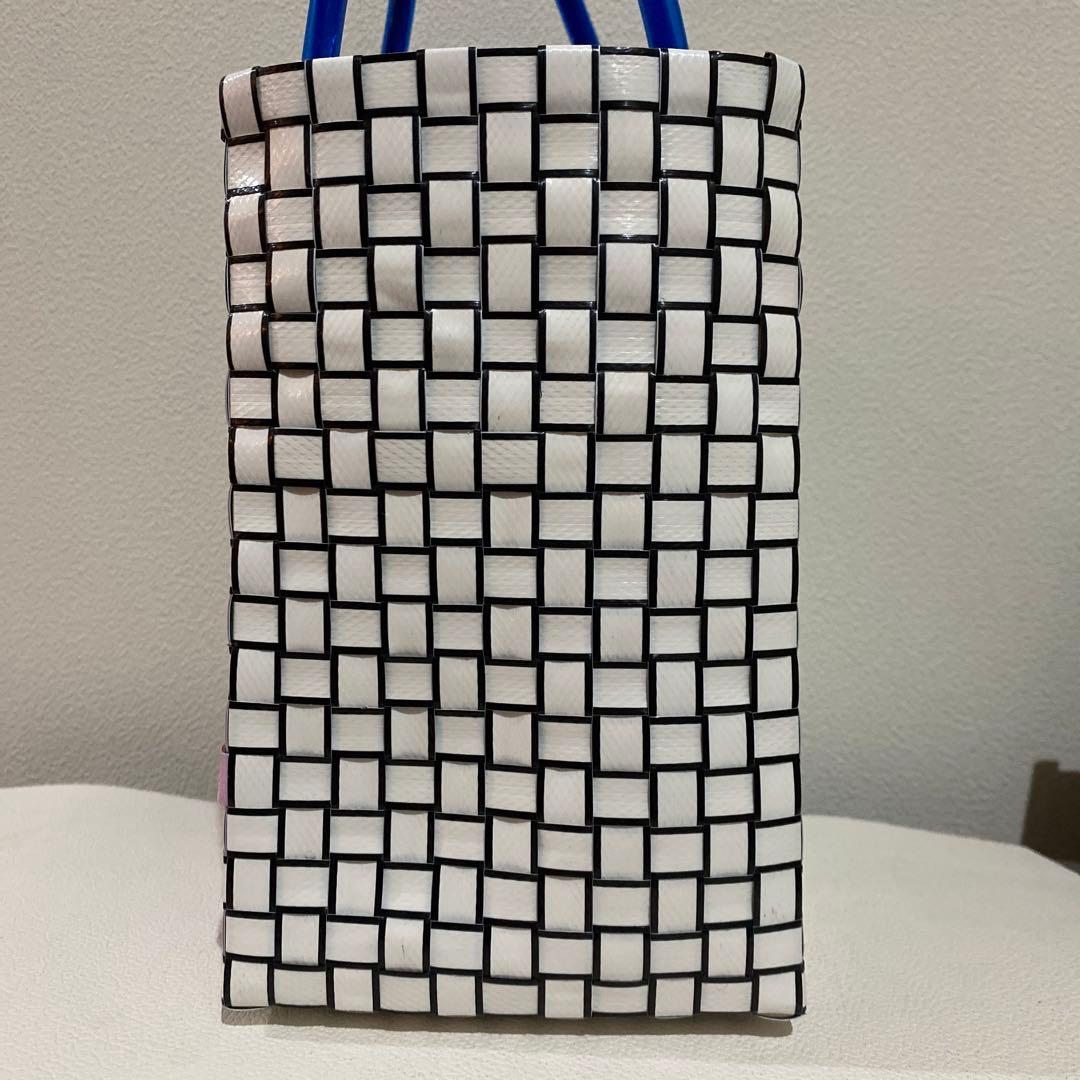 N*☆様 【新品・未使用】マルニマーケット かごバッグ ステンシルバッグ 白 フ