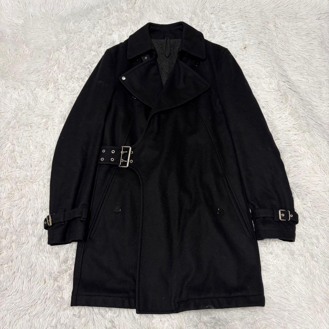 ANDREW MACKENZIE イタリア製 ウールコート ベルト付き　46