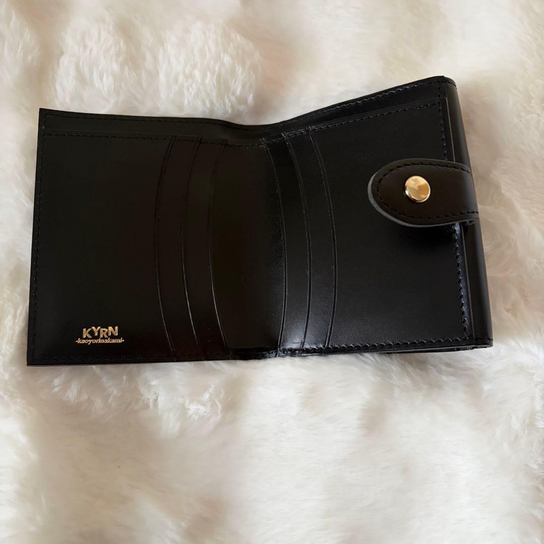 kaoyorinakami レザーウォレット　カオナカ　ブラック