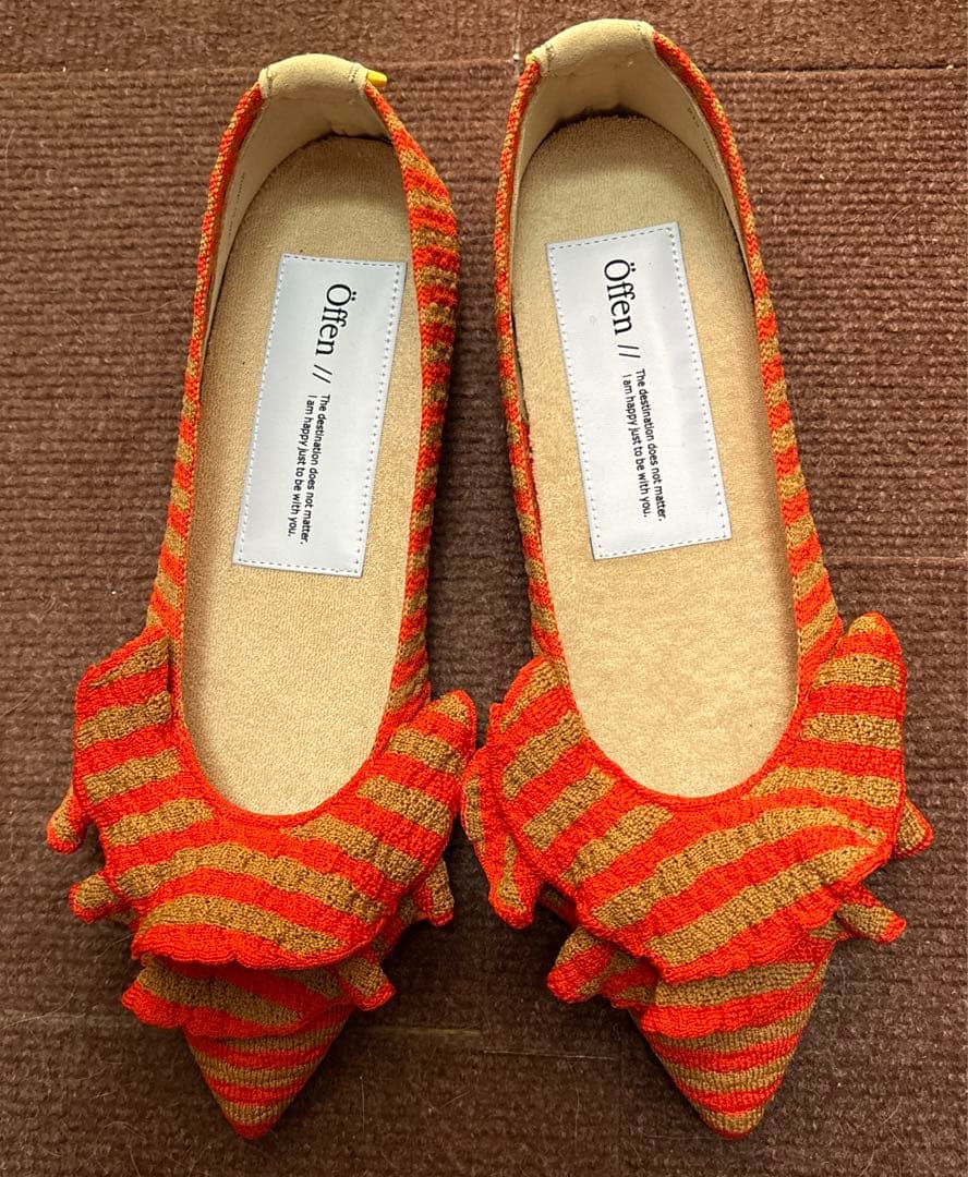 offen オッフェン　フリルパンプス　41