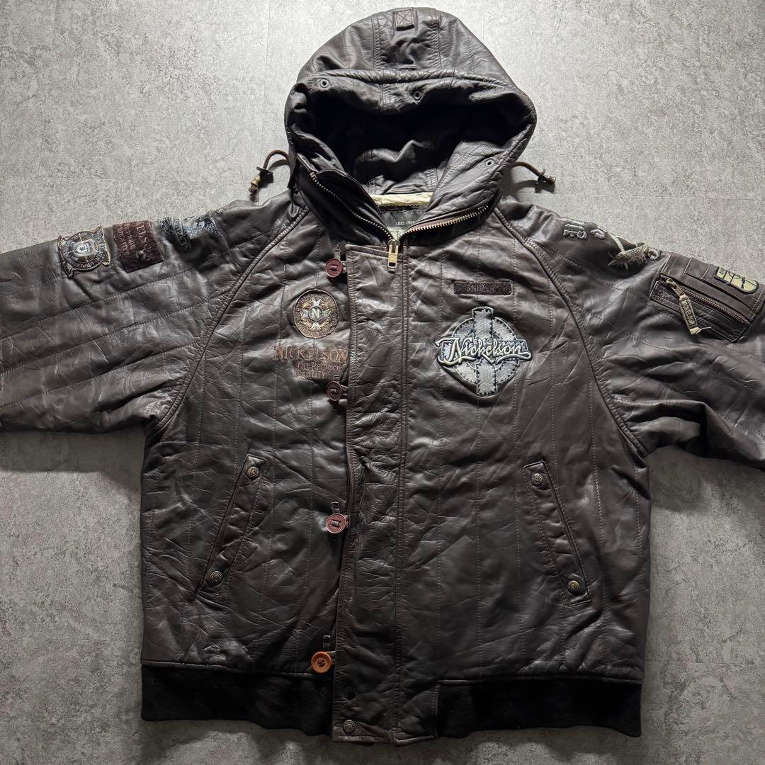 【90s vintage】フライトジャケット　n2b 3L レザー　短丈　Y2K