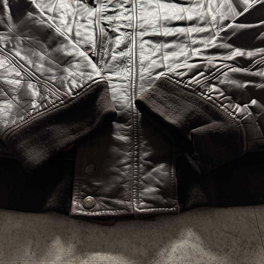 【90s vintage】フライトジャケット　n2b 3L レザー　短丈　Y2K