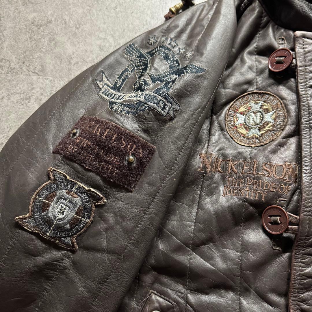 【90s vintage】フライトジャケット　n2b 3L レザー　短丈　Y2K