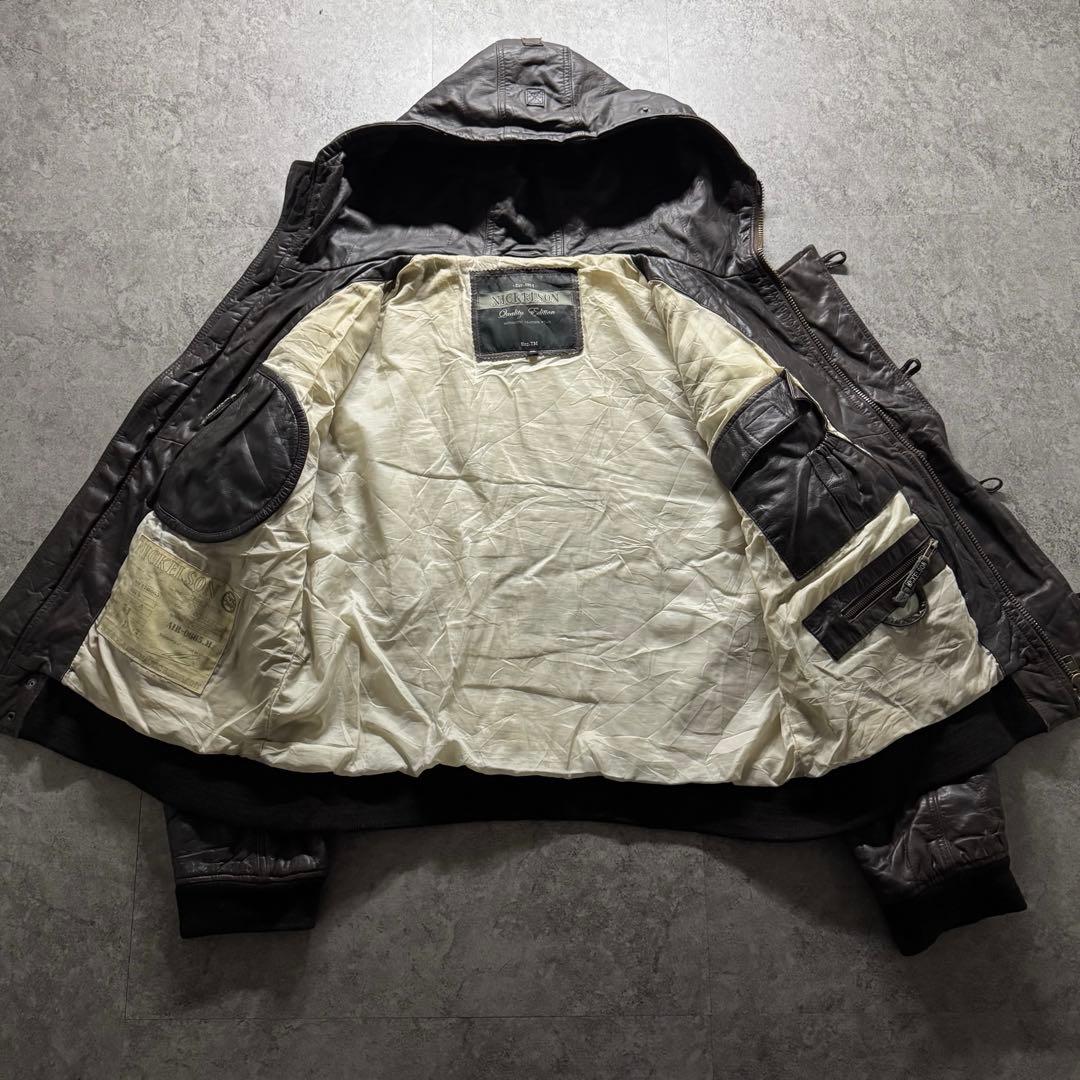 【90s vintage】フライトジャケット　n2b 3L レザー　短丈　Y2K