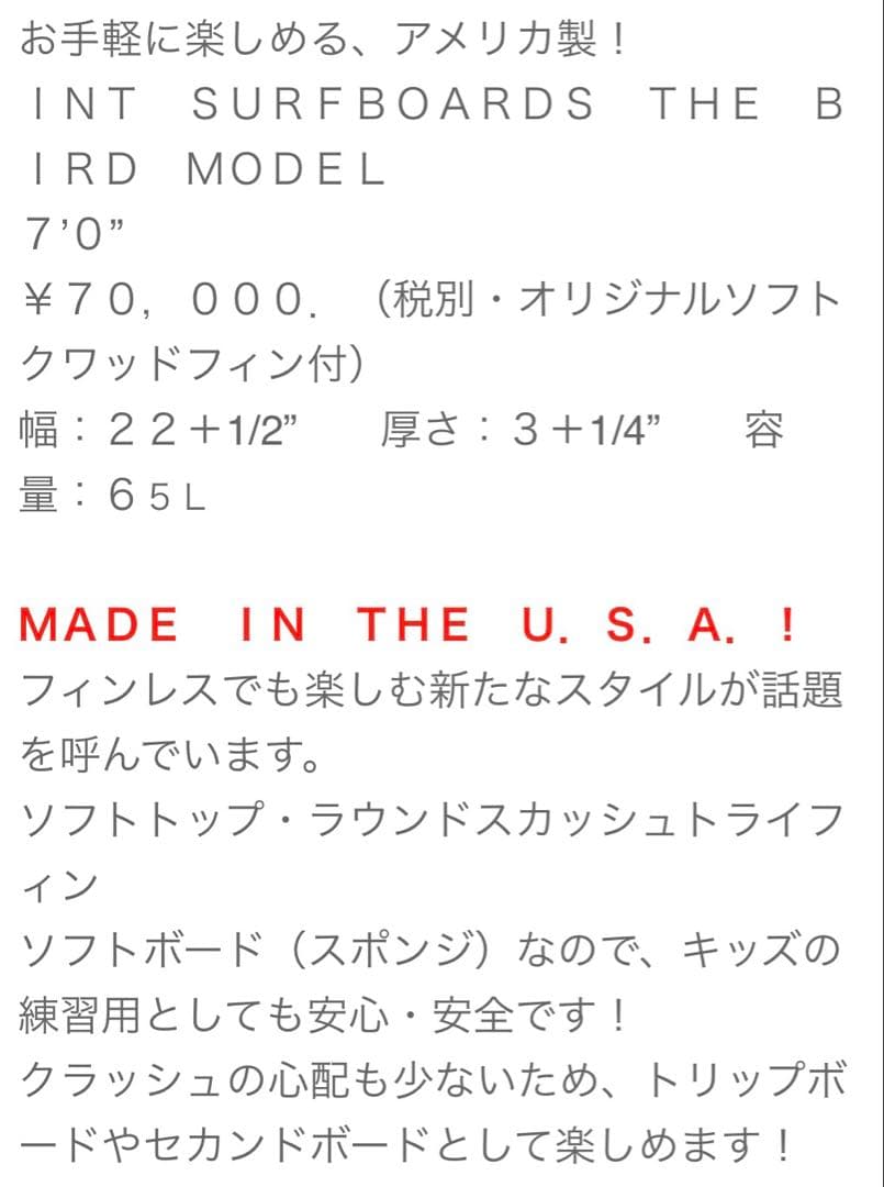 【発送可能!!】★INTサーフボード★ソフトボード★検ソフテック.ビーチアクセス