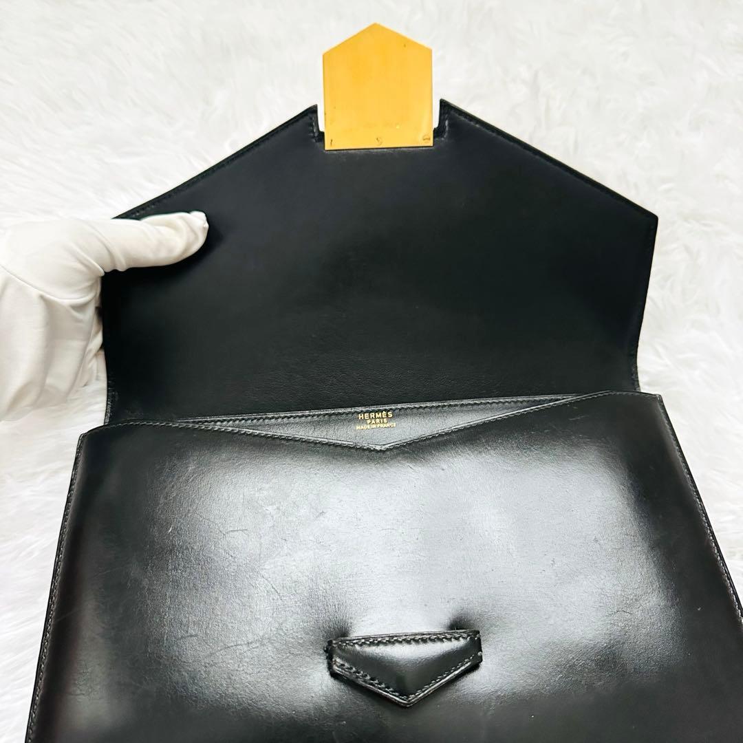 【希少】HERMES クラッチバッグ パン 黒