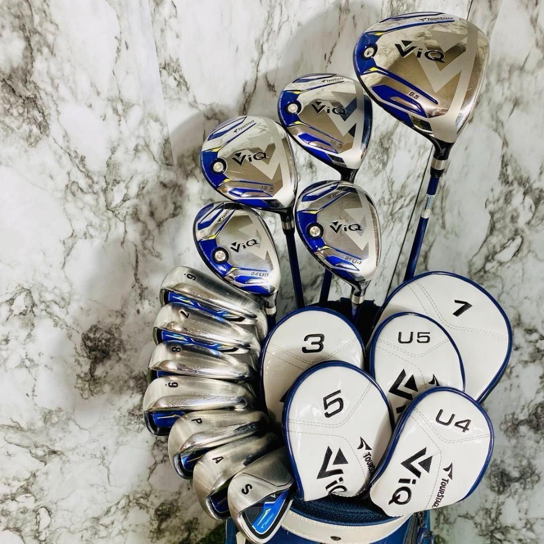 【美品】CB無 ツアーステージ ViQ 2023 メンズゴルフセット 12本 S
