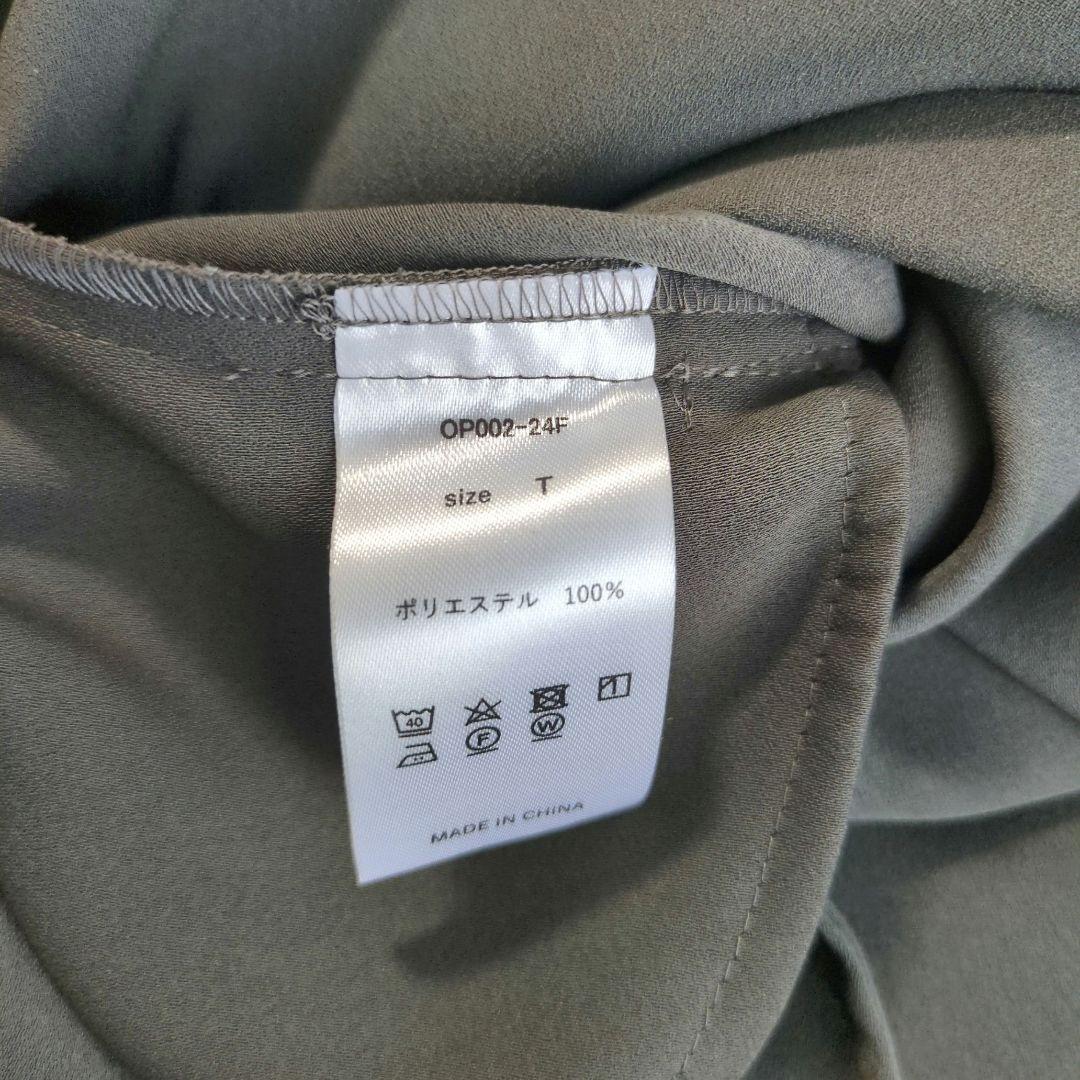 【極美品】オアーノ　ダブルヨーク　ワンピース　ロング　ベルト　トール