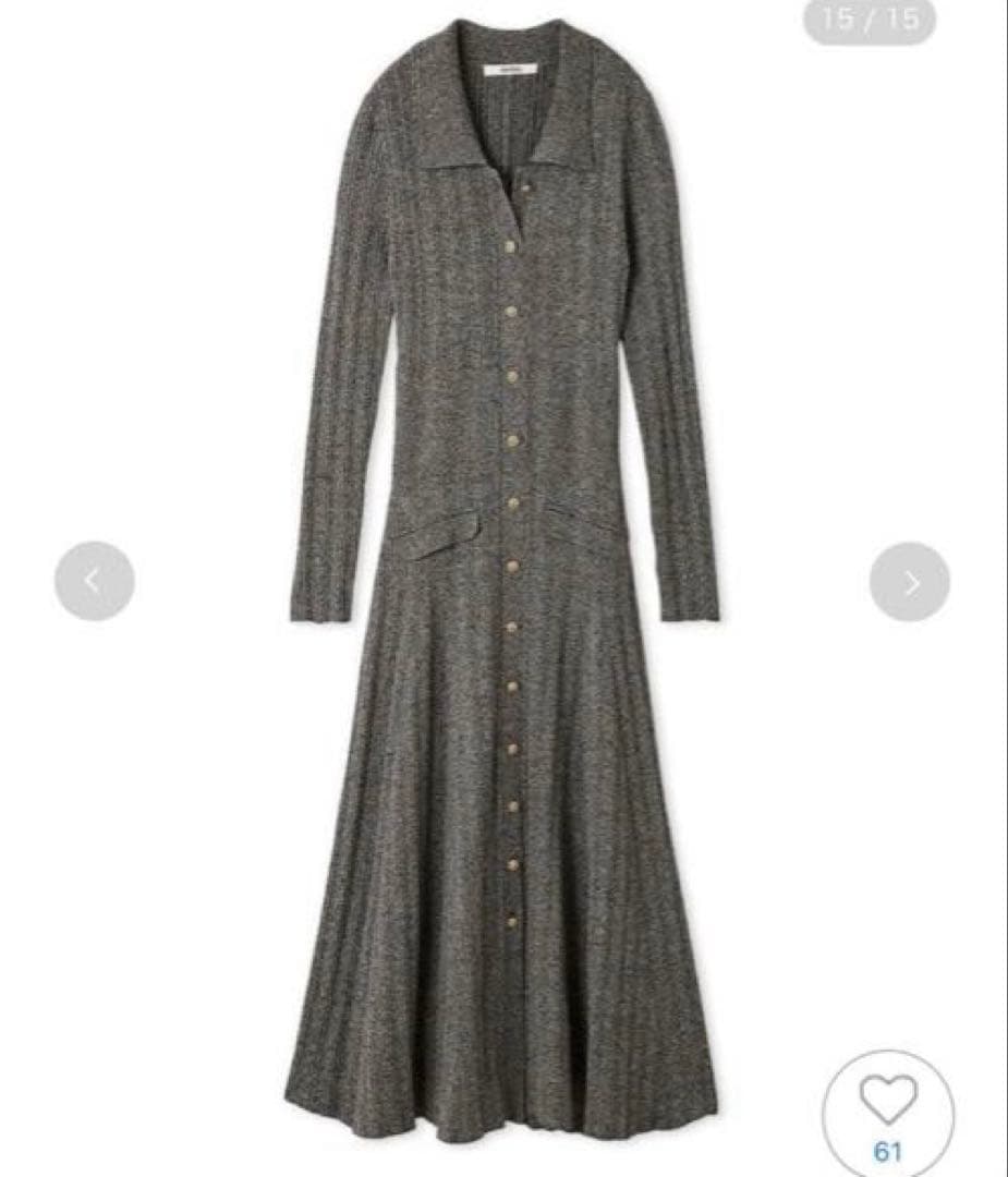 SNIDEL スナイデル フロントボタンニットワンピース