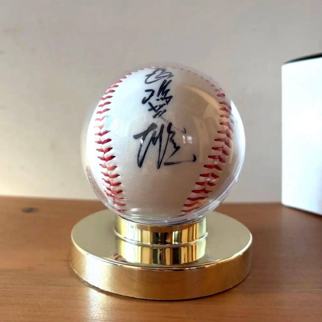 H*A様 【極美品】ジャイアンツロゴ　長嶋茂雄直筆サイン入りボール　 ゴールドス