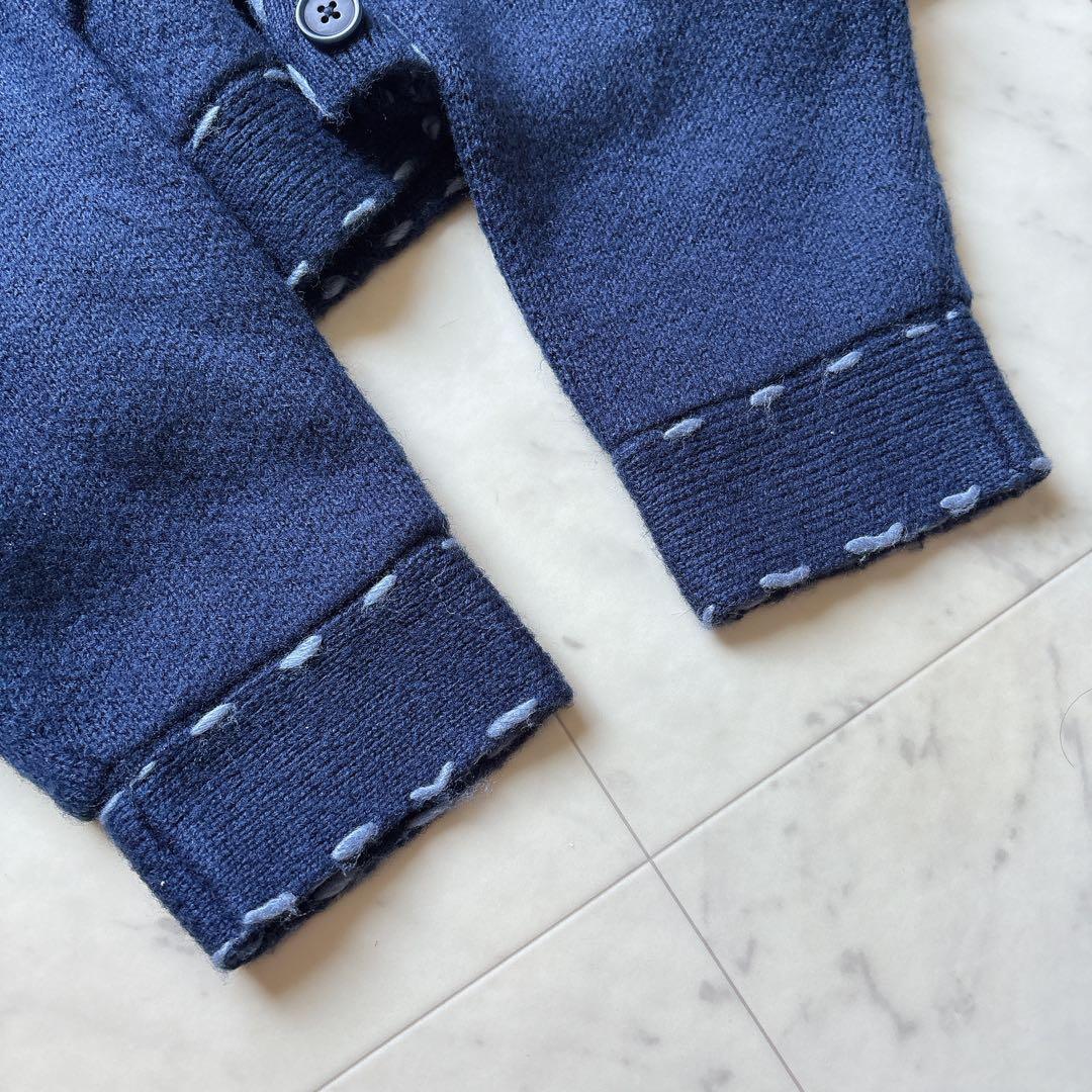 ジャーナルスタンダード　ハンドステッチブラッシュド カーディガン　ネイビー