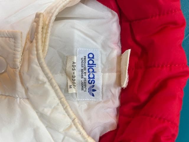 希少ヴィンテージ adidas 赤白 80’sデサントジャンバー　パンツおまけ