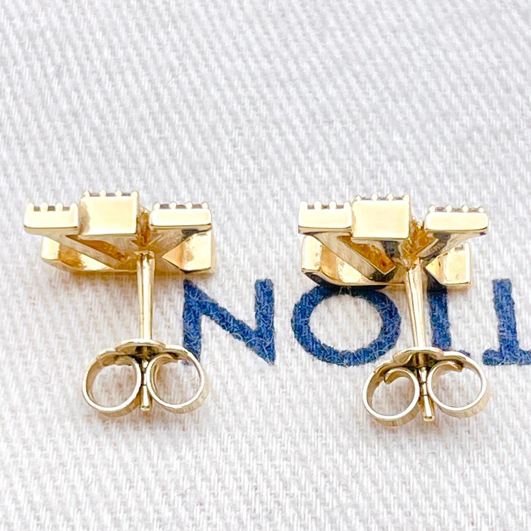 LOUIS VUITTON ピアス　アイコニック　ストラス　ストーン　ゴールド