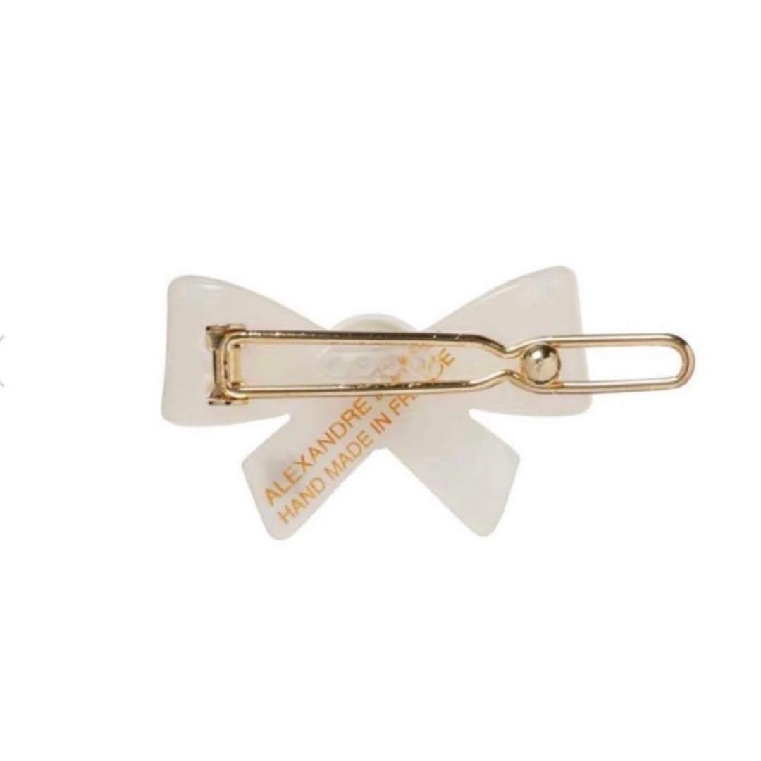 新品 ALEXANDRE DE PARIS リボン パール ボールピン