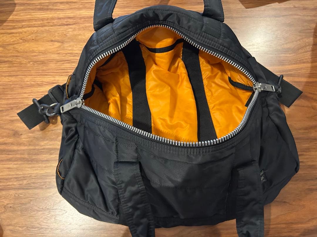 吉田カバン　PORTER ポーター　黒 ナイロン ドラムバッグ