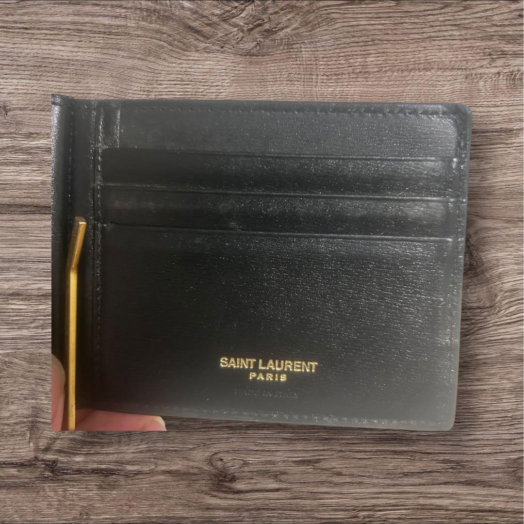 イヴ・サンローラン マネークリップ 黒