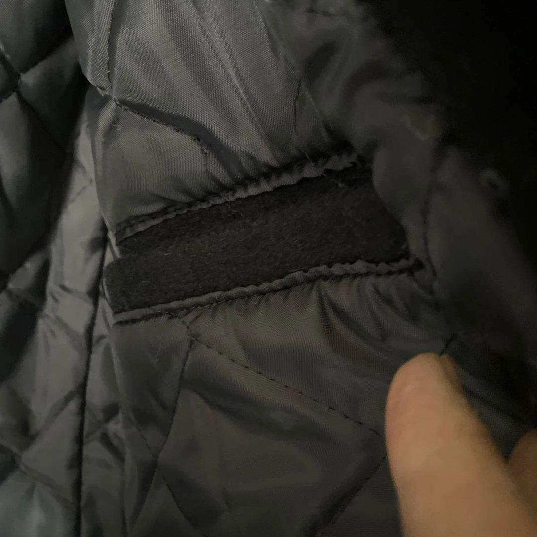 Schott ブラック ウール シングルピーコート サイズ40ジントニック