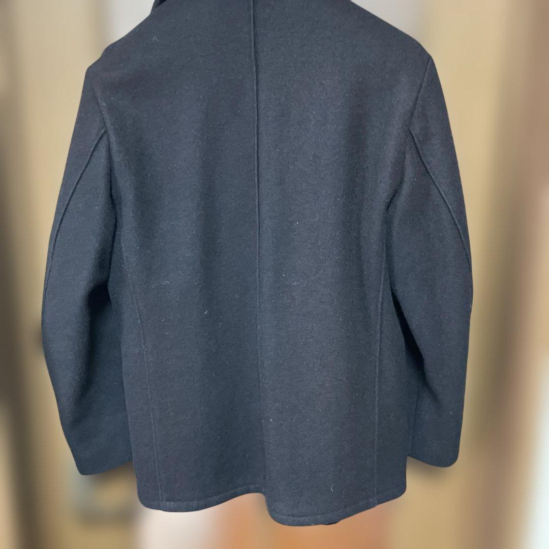 Schott ブラック ウール シングルピーコート サイズ40ジントニック