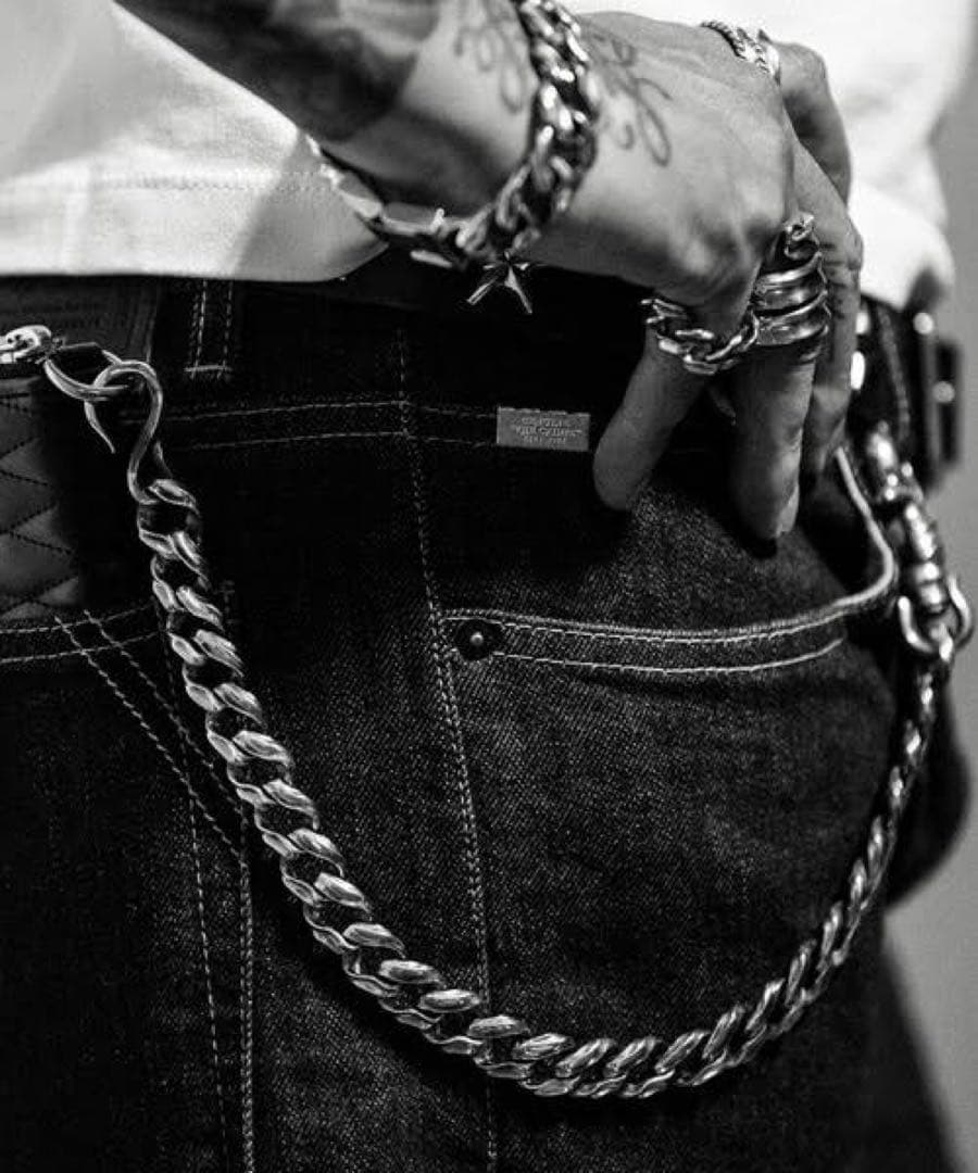 Argent Gleam CRIMIEウォレットチェーン