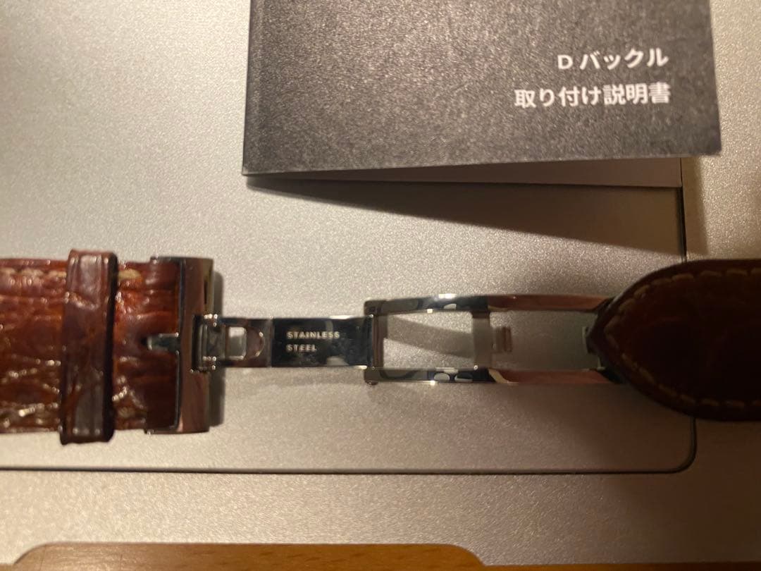 ほぼ新品カミーユフォルネ時計ストラップ+Dバックル