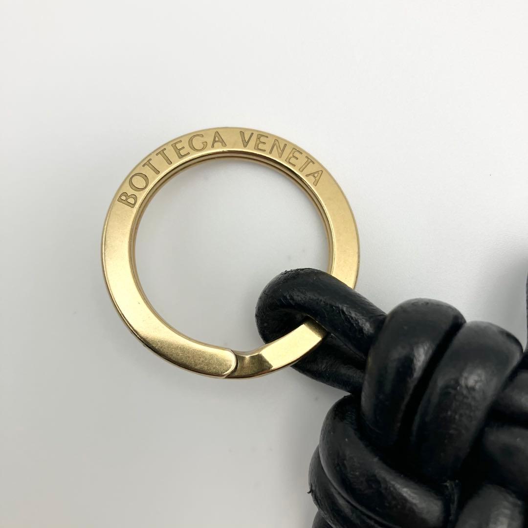 ボッテガ キーリング キーホルダー トライアングル リング ゴールド金具 黒
