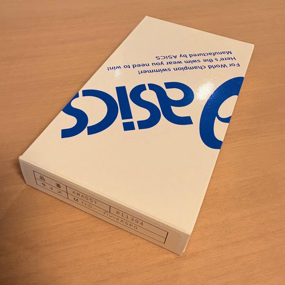 【新品】asics AMA55T 競パン 青ロゴ ハイドロCD 競泳水着