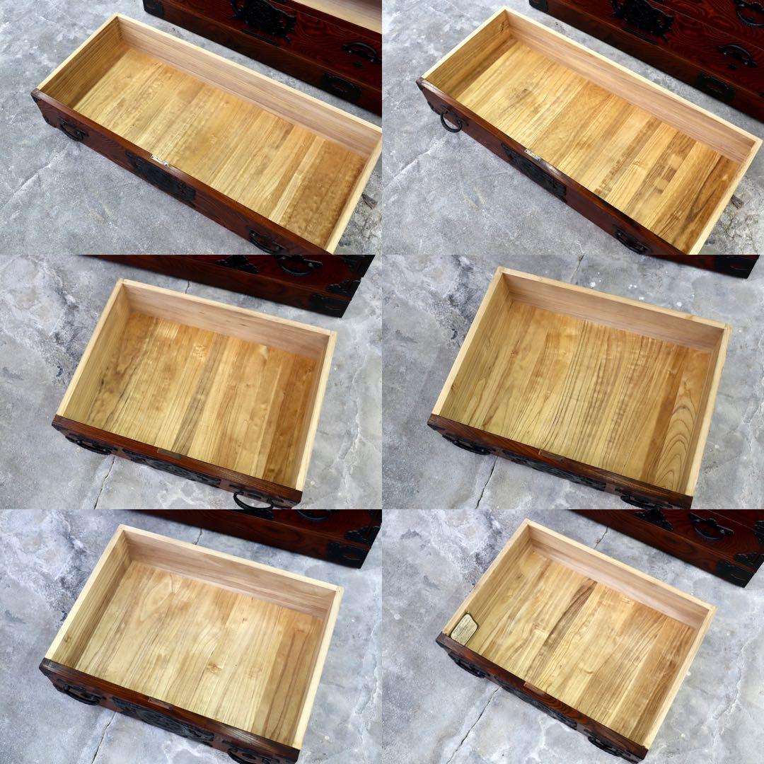 GMHN328○岩谷堂箪笥 和茶箪笥 整理箪笥 最高級 伝統工芸 箪笥 欅材 和