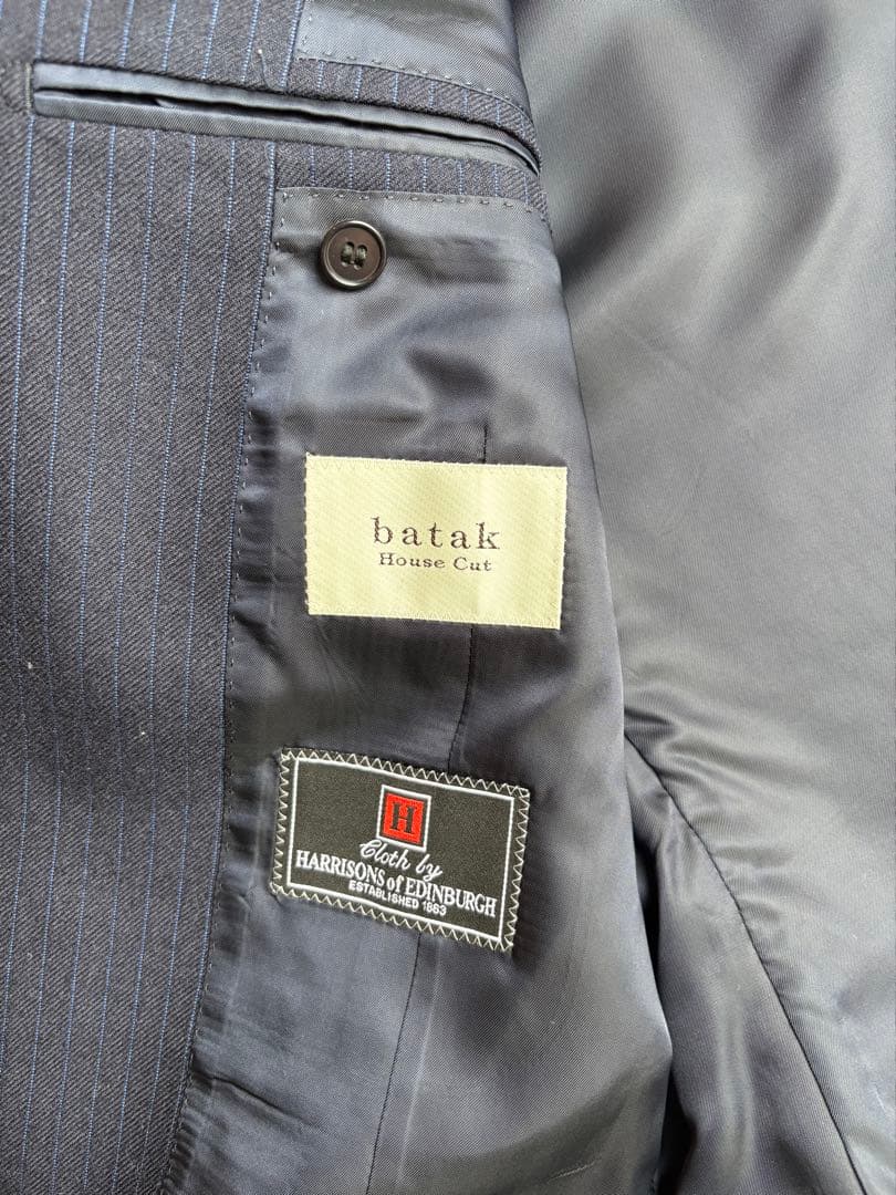 batak hose cut ネイビー　ピンストライプスーツ