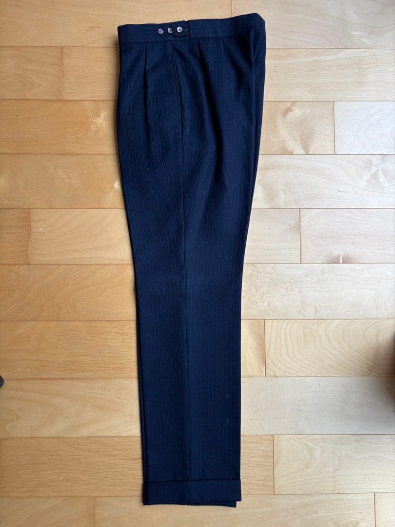 batak hose cut ネイビー　ピンストライプスーツ