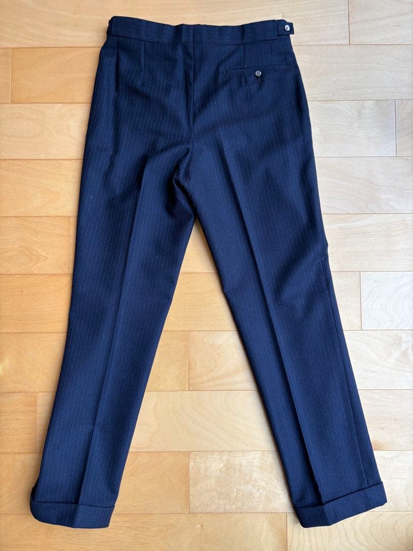 batak hose cut ネイビー　ピンストライプスーツ